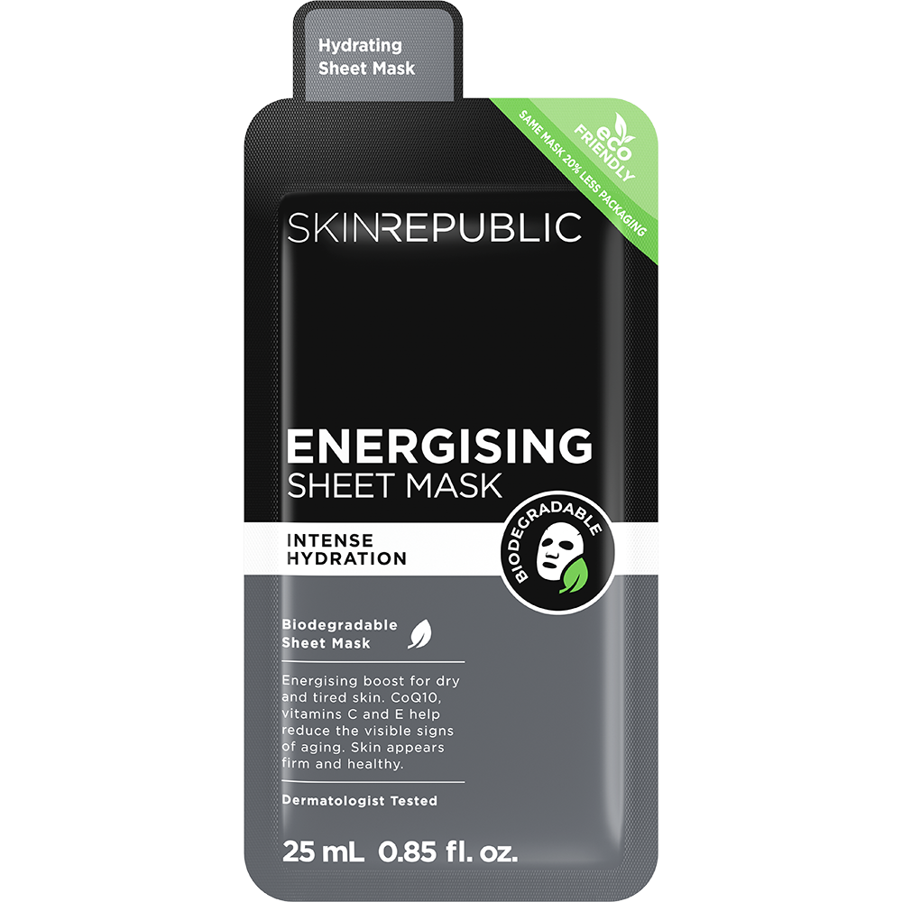 SKIN REPUBLIC Men's Energizing Face Mask Sheet